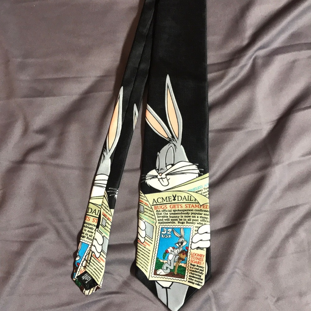 Looney Tunes stamp collection tie 1997
